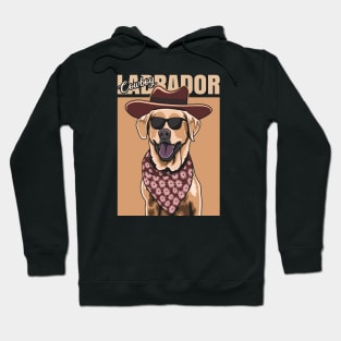 Yellow Cowboy Labrador Hoodie